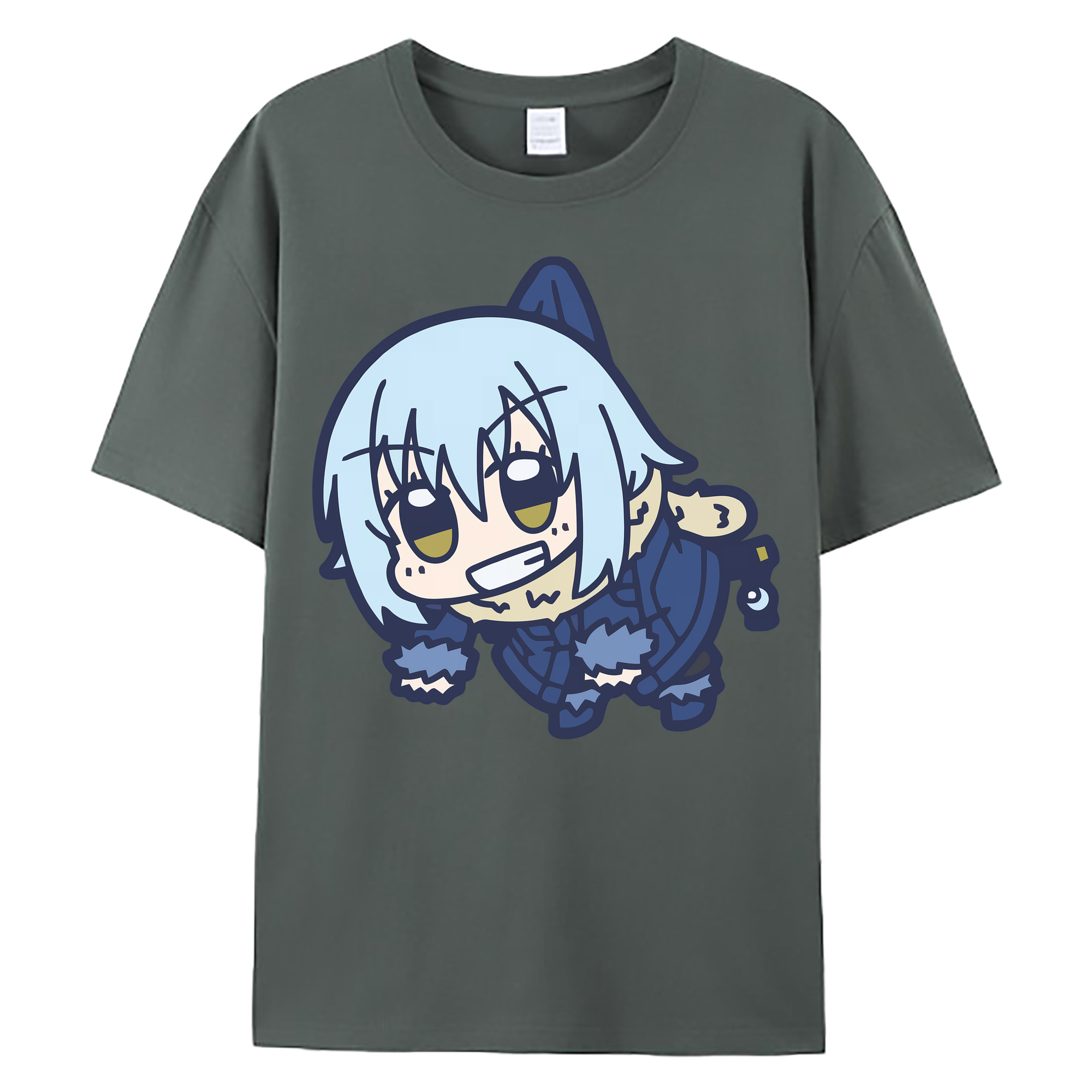 （画像用） 転スラ Regarding Reincarnated to Slime 綿100％ メンズ半袖Tシャツ｜肌触りやわらか＆通気性
